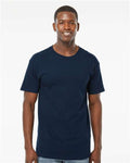 M&O 4800 Men's Gold Soft Touch T-Shirt - Deep Navy - model front