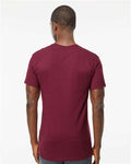 M&O 4800 Men's Gold Soft Touch T-Shirt - Maroon - model back
