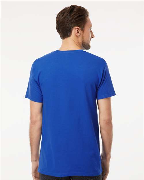 M&O 4800 Men's Gold Soft Touch T-Shirt - Royal - model back