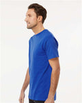 M&O 4800 Men's Gold Soft Touch T-Shirt - Royal - model side