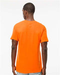 M&O 4800 Men's Gold Soft Touch T-Shirt - Safety Orange - model back