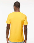 M&O 4800 Men's Gold Soft Touch T-Shirt - Yellow - model back