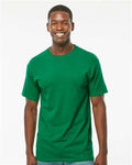 M&O 4800 Men's Gold Soft Touch T-Shirt - Fine Kelly Green - model front