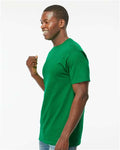 M&O 4800 Men's Gold Soft Touch T-Shirt - Fine Kelly Green - model side