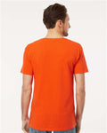 M&O 4800 Men's Gold Soft Touch T-Shirt - Orange - model back