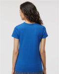 M&O 4810 Women's Gold Soft Touch T-Shirt - Royal - model back