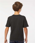 M&O 4850 Youth Gold Soft Touch T-Shirt - Black - model back