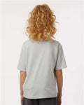 M&O 4850 Youth Gold Soft Touch T-Shirt - Platinum - model back
