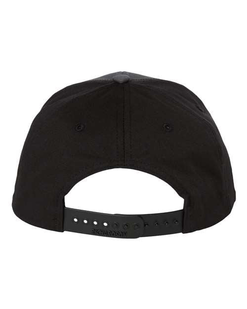 Richardson 312 Twill Back Trucker Cap - Charcoal/ Black - back
