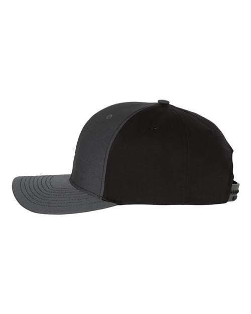 Richardson 312 Twill Back Trucker Cap - Charcoal/ Black - side