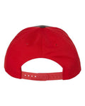 Richardson 312 Twill Back Trucker Cap - Charcoal/ Red - back