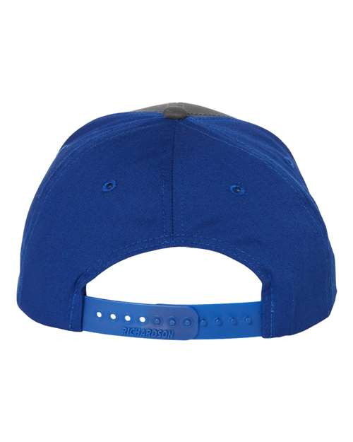 Richardson 312 Twill Back Trucker Cap - Charcoal/ Royal - back