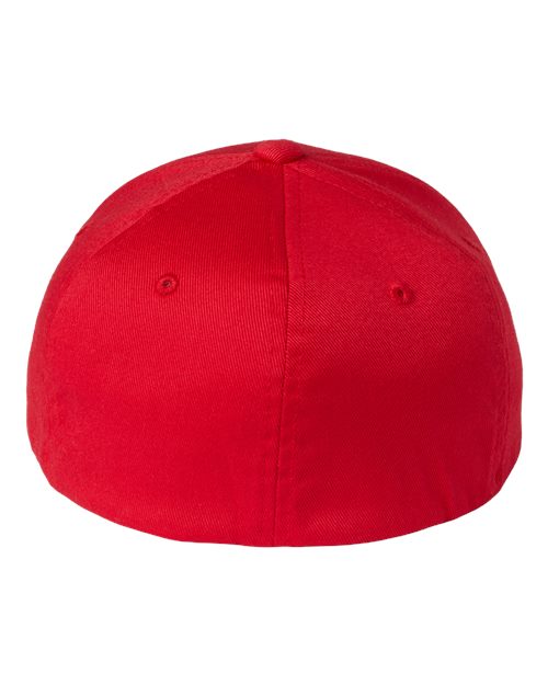 Flexfit 6277Y Youth Cotton Blend Cap - Red - back