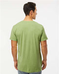 M&O 6500M Unisex Vintage Garment-Dyed T-Shirt - Aloe - model back