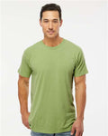 M&O 6500M Unisex Vintage Garment-Dyed T-Shirt - Aloe - model front