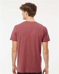 M&O 6500M Unisex Vintage Garment-Dyed T-Shirt - Brick - model back