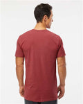 M&O 6500M Unisex Vintage Garment-Dyed T-Shirt - Crimson - model back