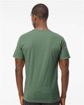 M&O 6500M Unisex Vintage Garment-Dyed T-Shirt - Light Green - model back