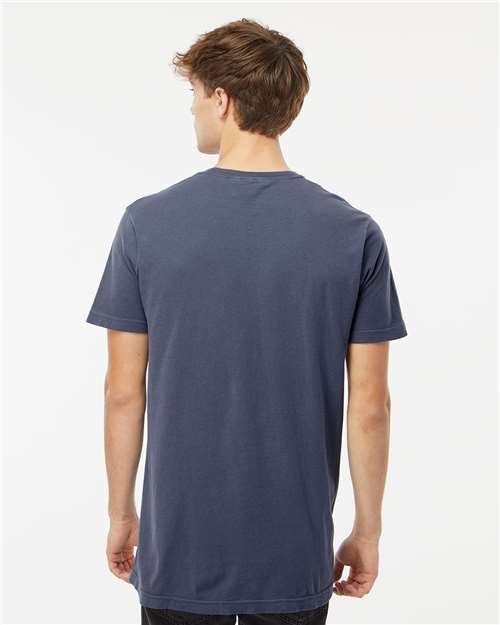 M&O 6500M Unisex Vintage Garment-Dyed T-Shirt - Navy - model back