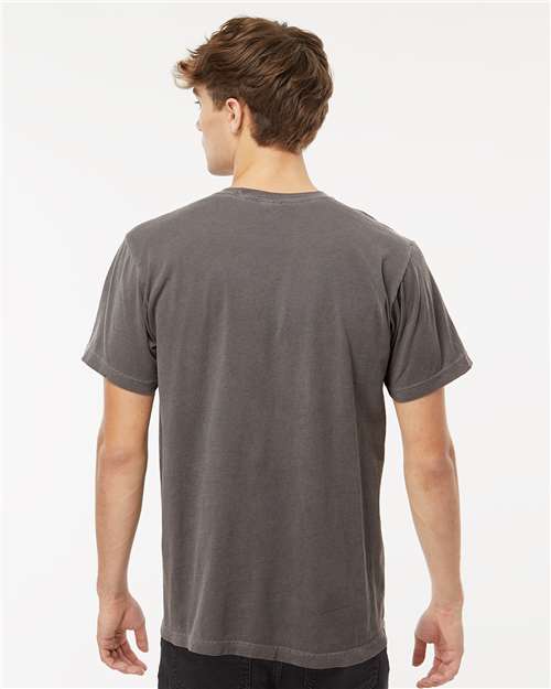 M&O 6500M Unisex Vintage Garment-Dyed T-Shirt - Pepper - model back