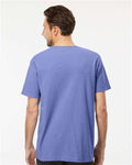 M&O 6500M Unisex Vintage Garment-Dyed T-Shirt - Periwinkle - model back