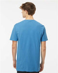 M&O 6500M Unisex Vintage Garment-Dyed T-Shirt - Royal Caribe - model back