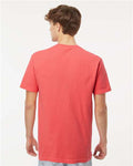 M&O 6500M Unisex Vintage Garment-Dyed T-Shirt - Bright Salmon - model back