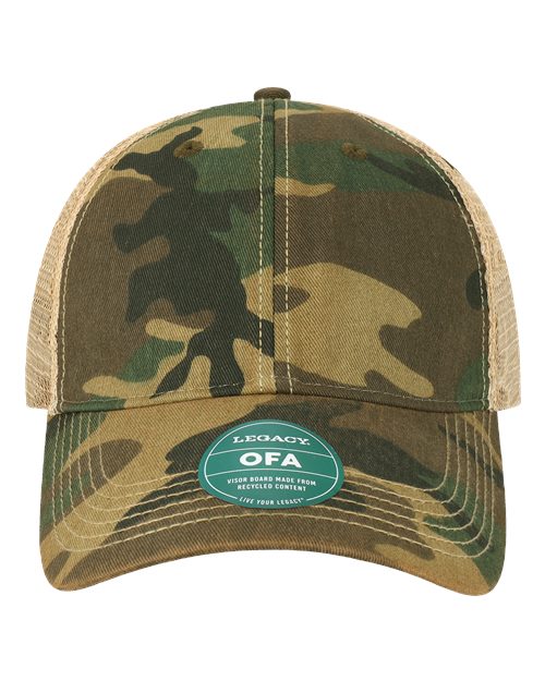LEGACY OFA Old Favorite Trucker Cap - Army Camo/ Khaki - front