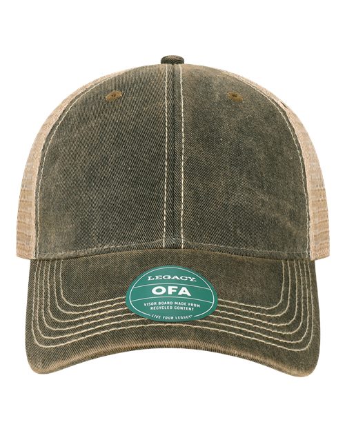 LEGACY OFA Old Favorite Trucker Cap - Black/ Khaki - front