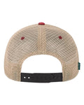 LEGACY OFA Old Favorite Trucker Cap - Black/ Cardinal/ Khaki - back