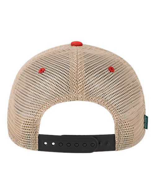 LEGACY OFA Old Favorite Trucker Cap - Black/ Scarlet Red/ Khaki - back