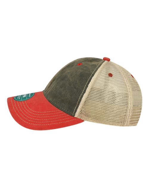 LEGACY OFA Old Favorite Trucker Cap - Black/ Scarlet Red/ Khaki - side