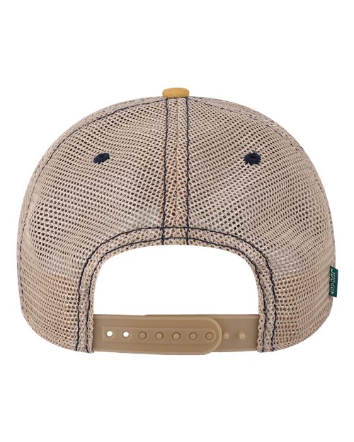 LEGACY OFA Old Favorite Trucker Cap - Blue Stripe/ Khaki - back