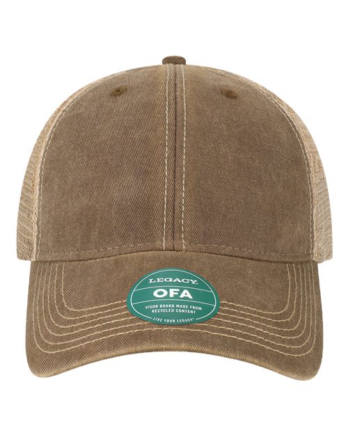 LEGACY OFA Old Favorite Trucker Cap - Brown/ Khaki - front