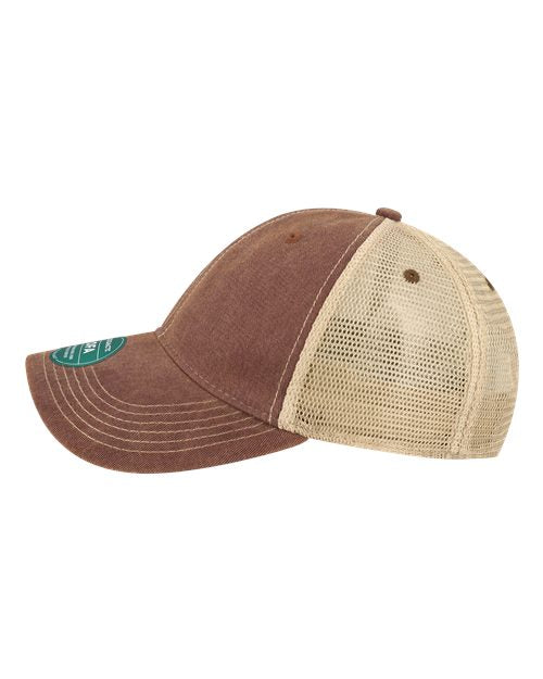 LEGACY OFA Old Favorite Trucker Cap - Burgundy/ Khaki - side
