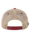 LEGACY OFA Old Favorite Trucker Cap - Cardinal/ Khaki - back