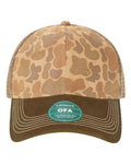 LEGACY OFA Old Favorite Trucker Cap - Camel Duck Camo/ Java - front