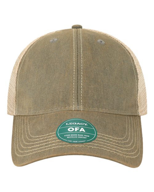 LEGACY OFA Old Favorite Trucker Cap - Grey/ Khaki - front