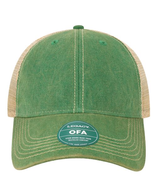 LEGACY OFA Old Favorite Trucker Cap - Kelly Green/ Khaki - front