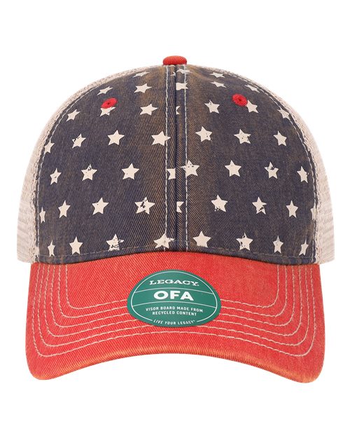 LEGACY OFA Old Favorite Trucker Cap - Merica/ Khaki - front