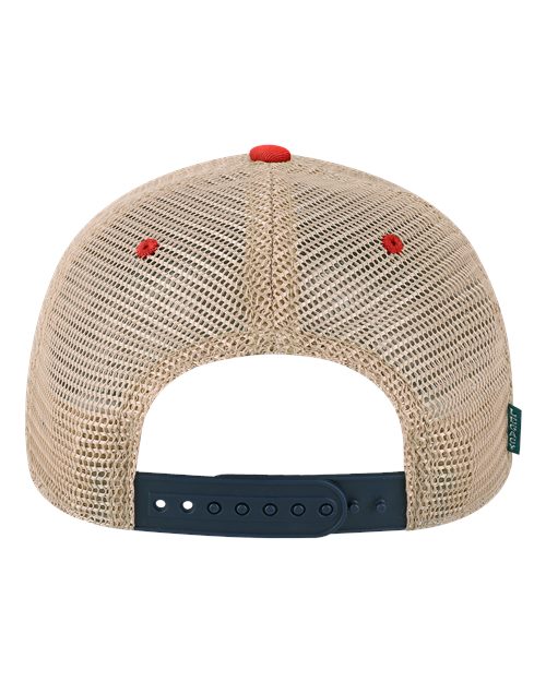 LEGACY OFA Old Favorite Trucker Cap - Navy/ Scarlet Red/ Khaki - back