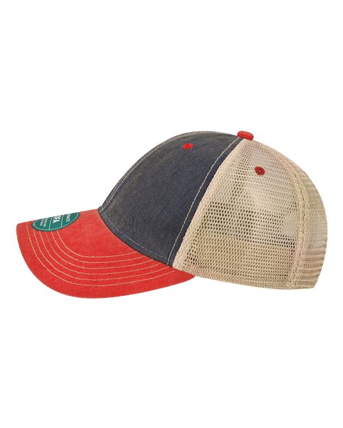 LEGACY OFA Old Favorite Trucker Cap - Navy/ Scarlet Red/ Khaki - side
