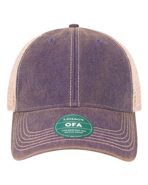 LEGACY OFA Old Favorite Trucker Cap - Purple/ Khaki - front
