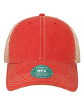 LEGACY OFA Old Favorite Trucker Cap - Scarlet Red/ Khaki - front
