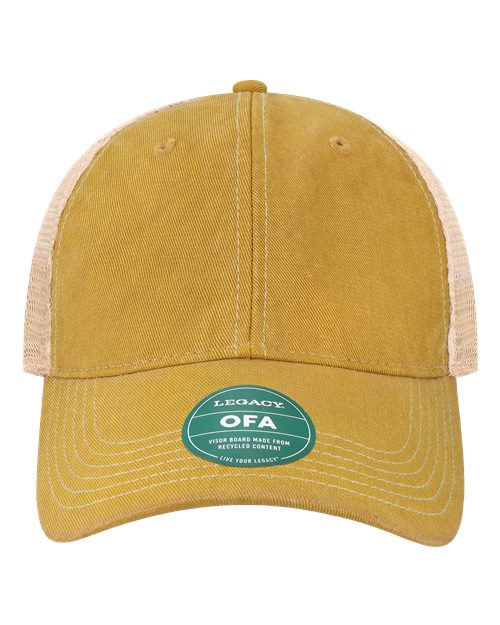 LEGACY OFA Old Favorite Trucker Cap - Yellow/ Khaki - front
