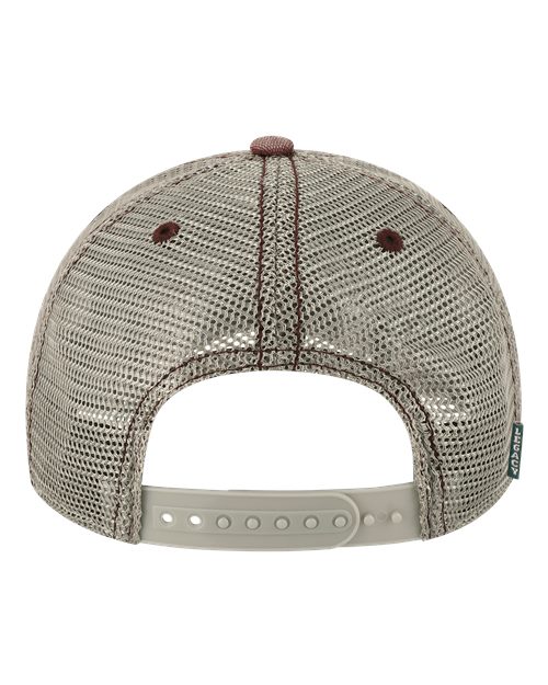 LEGACY DTA Dashboard Trucker Cap - Burgundy/ Grey - back