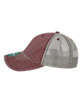 LEGACY DTA Dashboard Trucker Cap - Burgundy/ Grey - side