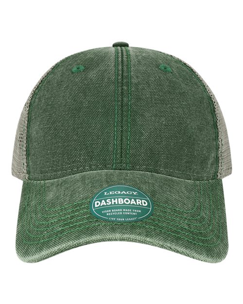 LEGACY DTA Dashboard Trucker Cap - Dark Green/ Grey - front