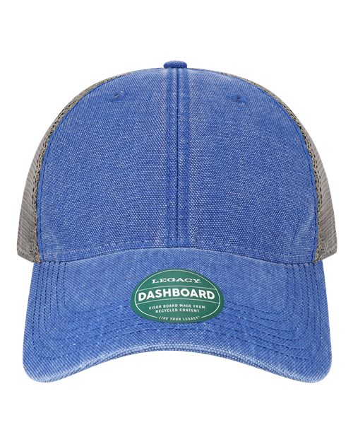 LEGACY DTA Dashboard Trucker Cap - Royal/ Grey - front