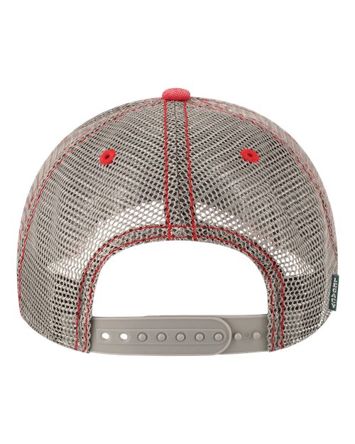 LEGACY DTA Dashboard Trucker Cap - Scarlet Red/ Grey - back